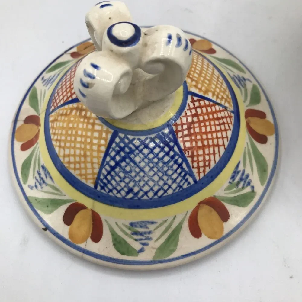 Japan Floral divided Bowl With Lid, Made in Japan‎